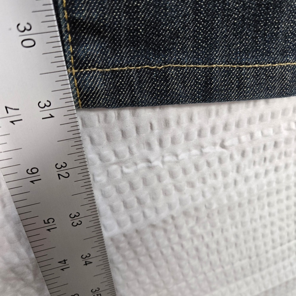 David Kahn Jeans Womens 12 Straight Leg Blue Dark Wash Stretch Denim Made In USA - Picture 5 of 8